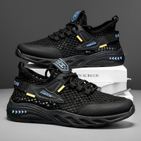 Chaussures de sport de créateur, baskets à lacets, pointures 39-44, maille ajourée respirante, chaussures décontractées