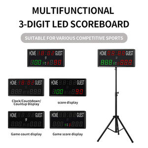 Tableau d'affichage de score de football en aluminium sans entretien à 13 chiffres pour les sites sportifs, LED haute luminosité - Product Image 4