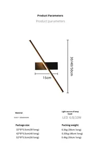 Moderno creativo di vendita calda LED luce <span class=keywords><strong>da</strong></span> parete specchio frontale Make-up luce dell'atmosfera luce per soggiorno bagno - Product Image 4