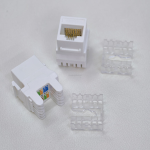 Conector Modular CAT6 de Alta Calidad, 180 Grados, Sin Herramientas, 1000 Mbps, Gigabit, UTP, Categoría 6, para Panel de Conexiones - Product Image 1