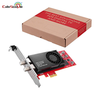 Cartão Sintonizador de TV Octa DVB-T2/C2/T/C(J.83A/B/C)/ISDB-T/C/ATSC1.0 com Interface PCI-Express TBS6209Se