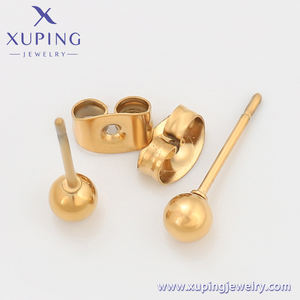 A00911956 XUPING Großhandel Schmuck China Schmuck hersteller Minimalist ische Edelstahl vergoldete Ohr stecker - Product Image 5