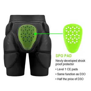 SPO Crash Pants <span class=keywords><strong>Short</strong></span> <span class=keywords><strong>de</strong></span> compression rembourré-Skateboard <span class=keywords><strong>Roller</strong></span> Skate Ski Snowboard Impact <span class=keywords><strong>Protection</strong></span> Butt Pad - Product Image 3