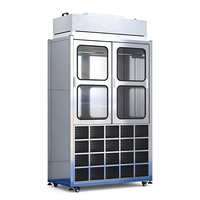 Desain Modular Baja Tahan Karat Bengkel Industri Bergerak Kabinet Sepatu Pakaian Filter HEPA FFU Pemurnian Bebas Debu
