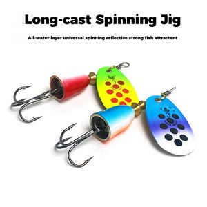 Cebos giratorios de metal duro de 5-11g de alta calidad al por mayor, señuelos de cuchara reflectantes para salmón y <span class=keywords><strong>besugo</strong></span> en Río/Lago/Arroyo - Product Image 2