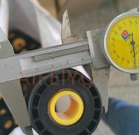 Roulement de convoyeur en plastique OD 38mm 42mm 45mm 50mm 50.8mm 60mm avec boîtier et embouts pour rouleaux à gravité