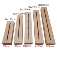 Support de présentation long en bois avec LED alimenté par USB pour lampe de chevet en résine acrylique 3D, plexiglas, lettres lumineuses