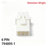 Connecteur mâle scellé TE 794895-1 à 6 broches 4,14 mm pour appareils électroménagers, équipements industriels, accessoires et bornes