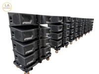 LA SOUNDX K210W Speaker Line Array 3-Way Dual 10 Inch 144dB SPL Maksimum 120 °   Cakupan Penutupan untuk Audio Profesional Tur Konser