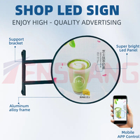 Écran d'affichage à LED circulaire personnalisé de 50cm 4.28 pouces pour la publicité électronique pour les fabricants