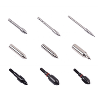 Pointes de flèches mécaniques pour tir à l'arc, 7 mm, en acier inoxydable, pour arc recurve, chasse, tir sur cible, accessoires
