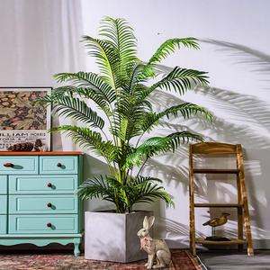 Plante artificielle réaliste <span class=keywords><strong>en</strong></span> <span class=keywords><strong>pot</strong></span> vert décoratif d'intérieur <span class=keywords><strong>Palmier</strong></span> à queue de poisson <span class=keywords><strong>Petit</strong></span> bonsaï - Product Image 6