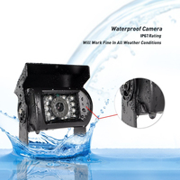 Caméra de recul AHD 1080P étanche 4 broches pour bus, camion, fourgonnette, kit de caméras de recul CCD IR vision nocturne