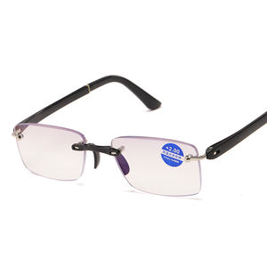 <span class=keywords><strong>Gafas</strong></span> de lectura magnéticas graduadas con luz azul, anteojos de lectura de lujo de alta calidad, sin marco, con patas de Metal, 8818 - Product Image 2