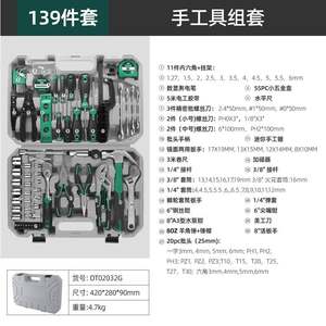 Kit d'outils ménagers Workpro 139 pièces, jeu de douilles 1/4 pouce, outils à main pour réparation et entretien domestique - Product Image 5