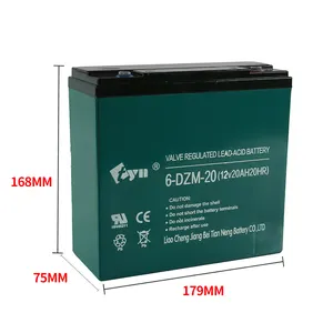 Fabriek Koop Referentie Elektrische Rolstoel Batterij 24V 20ah 12 Volt Gel Lood-zuur Batterijen