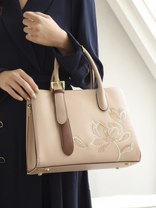 <span class=keywords><strong>Sac</strong></span> fourre-tout en cuir PU de haute qualité pour femmes deux poignées grande capacité sacs à main à bandoulière en gros doublure en Polyester pour un usage quotidien - Product Image 6