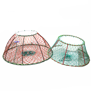 Usine Soudage Heavy Duty Crabe Cages Piège De Pêche En Haute Mer King Crab Pot Chine Poisson <span class=keywords><strong>ROUGE</strong></span> Écrevisse Piège Cercle Écrevisse Piège 55cm - Product Image 3