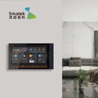 Interruptor Inteligente WiFi con Pantalla Táctil Digital de 10A y 240V, 4 Interruptores para Sistema de Automatización del Hogar KNX PoE, Suministro Eléctrico Estable S9E