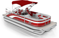Bateau ponton de luxe hors-bord 19ft 27ft 300HP pour croisière sportive - 8-15 personnes, aluminium, fibre de verre, plancher en herbe marine, CE ISO, taille personnalisée