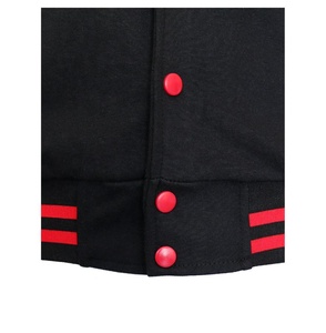 Veste universitaire à capuche personnalisée confortable avec manches en cuir coupe-vent respirante pour unisexe, vêtements décontractés d'hiver - Product Image 5