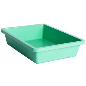 Preferred Quality Portable Basin Multi Use Serving Tray Rectangular Basin Suitable for Home & School Canteen Use Convenient Tray
