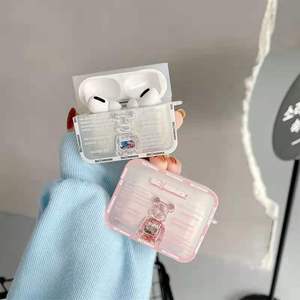 Sans fil En Caoutchouc De Silicone De <span class=keywords><strong>Dessin</strong></span> Animé Mignon Ours Bling Écouteur Housse Pour <span class=keywords><strong>Airpods</strong></span> 1 2 pro 3 - Product Image 5