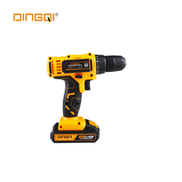 Perceuse sans fil DINGQI 18V à 2 vitesses, ensemble de perceuses électriques 20V, outils de perçage sans fil avec batterie et chargeur