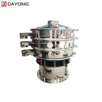 Machine de tamisage vibratoire industrielle en acier inoxydable, moteur, pompe, nouveau, faible bruit, séparateur rotatif circulaire, tamisage de poudre