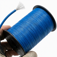 Fil de connexion en cuivre étamé isolé PVC, type 1015, solide, 10 AWG, 105°C, 600 V, bobine de 100 m, pour applications automobiles et industrielles