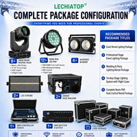 Equipo de Iluminación de Alquiler: Cabeza Móvil de 280W con Luces Beam, Par, Estroboscópicas y Cegadoras, y Máquina de Humo con Sistema de Control para Producción de Eventos Escénicos