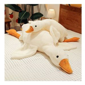 High Quality 1m Giant Super <b>Soft</b> Plush Cushion Custom Logo Cartoon Animal Goose <b>Toy</b> Birthday Gift Wholesale Stress Relief - Product Image 1
