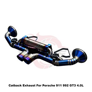 ระบบท่อไอเสียแบบ Catback วาล์วควบคุม Vortex Blue Burnt Titanium สำหรับ Porsche 911 992 GT3 4.0L ปี 2022-2025 ชุดติดตั้งตรงรุ่นพร้อมระบบปรับแต่ง - Product Image 3