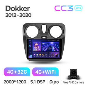 TEYES CC3 2K lettore DVD auto per Renault <span class=keywords><strong>Dokker</strong></span> <span class=keywords><strong>2012</strong></span> - 2020 9 pollici lettore DVD per auto di navigazione - Product Image 2