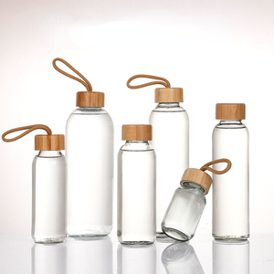Potes de Vidrio <span class=keywords><strong>con</strong></span> Tapa y Logotipo Personalizado, Vasos de Vidrio Borosilicato, Botellas de Agua, Productos de Bambú, Frascos de Vidrio Herméticos, Botella de Agua - Product Image 1