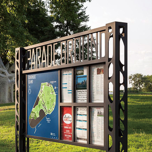 BUOYANT Outdoor Stainless Steel Bulletin Boards Suitable for Shopping Malls Parks Community Hospitals and Schools - Product Image 3