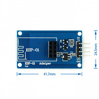 ESP8266 Módulo WIFI inalámbrico serie ESP01 para placa adaptadora de receptor de transceptor Arduino Raspberry Pi UNO R3 One 3,3 V 5V