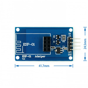 ESP8266 ESP-01 ESP01 Module WIFI série sans fil pour Arduino Émetteur-récepteur Récepteur Carte Adaptateur Raspberry Pi UNO R3 One 3.3V 5V - Product Image 3