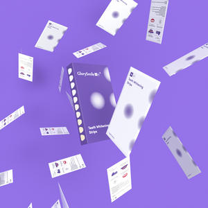 V34 strisce sbiancanti per denti a secco correzione del colore e rimozione delle macchie gialle per la rimozione delle strisce luminose transfrontaliere all'ingrosso - Product Image 1