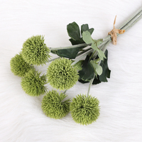 Bouquet de boules d'oignon de fleurs en plastique artificielles pour la décoration de la maison et du mariage Bouquet de fleurs de pissenlit en plastique Boule d'oignon artificielle