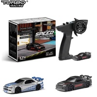 Voiture de course RC à l'échelle 1/76 C64 C73 C72 C74 avec gyroscope, radiocommande entièrement proportionnelle, kit RTR, jouets pour cadeaux