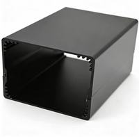 Boîtier de commande en métal pour amplificateur, personnalisable, pour carte de contrôle industrielle PLC, en aluminium extrudé, pour électronique