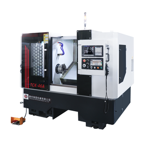 Tour à métaux <span class=keywords><strong>CNC</strong></span> TCK 46A, 3 axes, haute qualité, tour <span class=keywords><strong>CNC</strong></span> miniature horizontal à banc incliné TCK46A - Product Image 1