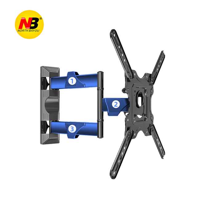 Universal VESA Led Lcd Flat Panel Screen TV Mount Bracket Retractable Steel Arm Support Swivel Tilt Wall TV Mount