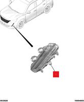 Feux de jour avant Peugeot 2008 (modèles 2022-2024) - Feux LED en forme de griffes de lion - Feux LED en forme de crocs - ABS+LED 6000 lm YL01546080