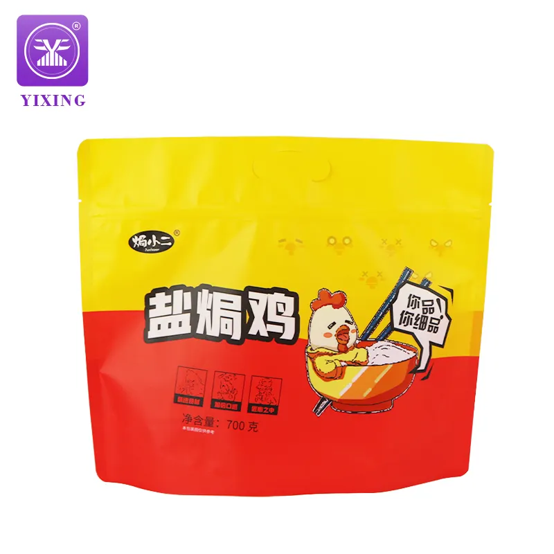 Yixing перезаправляемая молния для микроволновки пластиковый полностью горячий гриль жареная курица упаковочный пакет свежие замороженные продукты упаковочный пакет