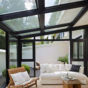 ซันไชน์กระจกทันสมัยสำหรับห้องวิลล่า <span class=keywords><strong>sunroom</strong></span> พร้อมกรอบโครงสร้างอลูมิเนียมเกรดอุตสาหกรรม-ชุดการขยายพื้นที่ใช้สอยกลางแจ้ง - Product Image 5