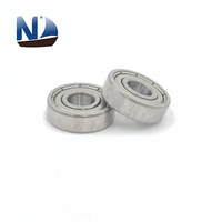 695ZZ Bantalan Bola Alur Dalam Miniatur 5x13x4mm P6 Z3/Z4 Perisai Logam Ganda Kebisingan Rendah untuk Perangkat Mikro