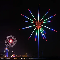 Reson Tubes de pluie de douche étanches Décoration extérieure de Noël commerciale Feux d'artifice LED