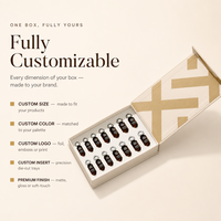 Boîte d'emballage pour soins de la peau avec logo personnalisé, insert en EVA pour sérum cosmétique, ampoule, crème, pots, fermeture magnétique, boîte rigide, boîte cadeau